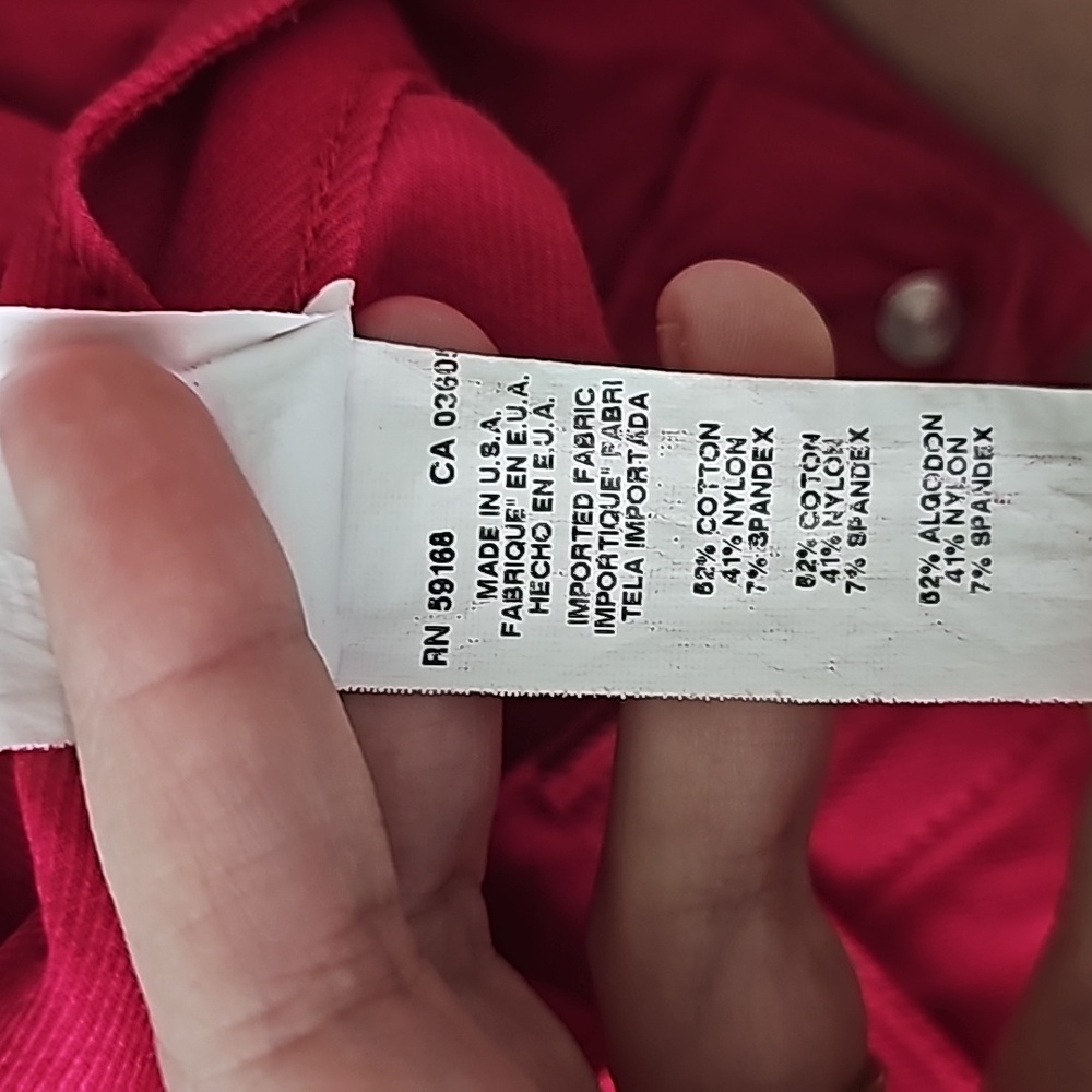 Karen Kane Raspberry Colored Hig Rise Skinny Jeans - Picture 2 of 8